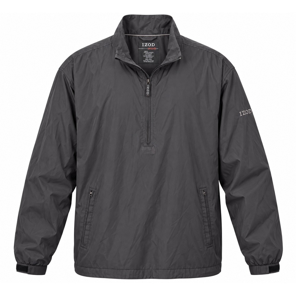 Izod XFG Golf Jacket Mens XXL Gray Quarter Zip Windbreaker Water Repellent NWT
